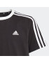 ADIDAS SPORTSWEAR Tricou funcțional 'Essentials 3-Stripes Loose Fit friend' negru / alb - Pled.ro