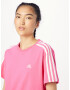 ADIDAS SPORTSWEAR Tricou 'Essentials' roz deschis / alb - Pled.ro