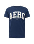 AÉROPOSTALE Tricou bleumarin / alb - Pled.ro