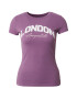 AÉROPOSTALE Tricou 'LONDON' lila / alb natural - Pled.ro