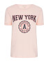 AÉROPOSTALE Tricou 'New York' bleumarin / roz / roșu - Pled.ro