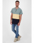 Alife and Kickin Tricou 'Paolo' nisipiu / bleumarin / albastru fumuriu - Pled.ro