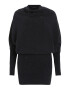 AllSaints Rochie tricotat 'RIDLEY' negru / argintiu - Pled.ro