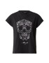 AllSaints Tricou 'ANNA' negru / alb - Pled.ro