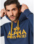 ALPHA INDUSTRIES Bluză de molton bleumarin / galben șofran - Pled.ro