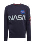 ALPHA INDUSTRIES Bluză de molton 'Nasa' albastru marin / bleumarin / gri deschis / alb - Pled.ro