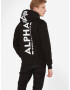 ALPHA INDUSTRIES Bluză de molton roșu / negru / alb - Pled.ro