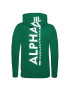 ALPHA INDUSTRIES Pulover verde / roșu bordeaux / alb - Pled.ro