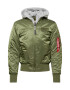 ALPHA INDUSTRIES Geacă de primăvară-toamnă 'MA-1 D-Tec' gri amestecat / verde - Pled.ro