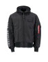 ALPHA INDUSTRIES Geacă de primăvară-toamnă 'MA-1 D-Tec SE' negru / alb - Pled.ro