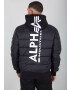 ALPHA INDUSTRIES Geacă de primăvară-toamnă negru / alb - Pled.ro