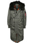 ALPHA INDUSTRIES Parka de iarnă verde închis / negru - Pled.ro