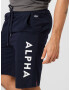 ALPHA INDUSTRIES Pantaloni bleumarin / alb - Pled.ro