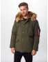 ALPHA INDUSTRIES Parka de iarnă 'Polar' șamoa / oliv / roșu intens / alb - Pled.ro