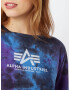 ALPHA INDUSTRIES Tricou albastru noapte / albastru deschis / lila / alb - Pled.ro