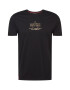 ALPHA INDUSTRIES Tricou auriu / negru - Pled.ro