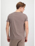 ALPHA INDUSTRIES Tricou maro deschis / alb - Pled.ro