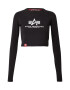 ALPHA INDUSTRIES Tricou negru / alb - Pled.ro