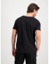 ALPHA INDUSTRIES Tricou negru / alb - Pled.ro