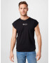 ALPHA INDUSTRIES Tricou negru / alb - Pled.ro