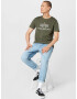 ALPHA INDUSTRIES Tricou oliv / alb - Pled.ro