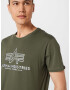 ALPHA INDUSTRIES Tricou oliv / alb - Pled.ro