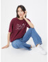 American Eagle Tricou roșu burgundy / alb - Pled.ro