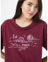 American Eagle Tricou roșu burgundy / alb - Pled.ro