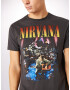 AMPLIFIED Tricou 'NIRVANA LIVE IN NEW YORK' gri închis / mai multe culori - Pled.ro