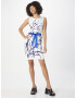 APART Rochie crem / albastru cobalt / azuriu / lila - Pled.ro