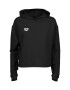 ARENA Hanorac sport 'HOODED SWEAT FLEECE' negru / alb - Pled.ro