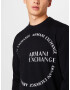 ARMANI EXCHANGE Pulover negru / alb - Pled.ro