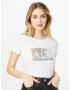 ARMANI EXCHANGE Tricou argintiu / alb - Pled.ro