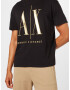 ARMANI EXCHANGE Tricou auriu / negru - Pled.ro