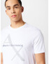 ARMANI EXCHANGE Tricou bleumarin / alb - Pled.ro