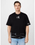 ARMANI EXCHANGE Tricou 'MAGLIA' negru / alb - Pled.ro