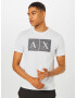 ARMANI EXCHANGE Tricou negru / alb - Pled.ro