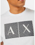 ARMANI EXCHANGE Tricou negru / alb - Pled.ro