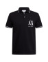 ARMANI EXCHANGE Tricou negru / alb - Pled.ro