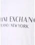 ARMANI EXCHANGE Tricou negru / alb - Pled.ro