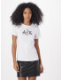 ARMANI EXCHANGE Tricou negru / argintiu / alb - Pled.ro