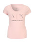 ARMANI EXCHANGE Tricou roz / negru / alb - Pled.ro