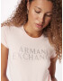 ARMANI EXCHANGE Tricou roz pudră / argintiu - Pled.ro