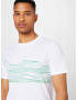 ARMEDANGELS Tricou 'JAAMES' verde / alb - Pled.ro