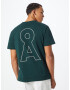 ARMEDANGELS Tricou 'Markus' verde pin / alb - Pled.ro