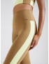 Athlecia Pantaloni sport 'Sukey' maro / galben neon / alb - Pled.ro