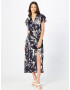 AX Paris Rochie albastru / bleumarin / alb - Pled.ro