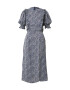 AX Paris Rochie bleumarin / alb - Pled.ro