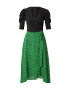 AX Paris Rochie verde / negru - Pled.ro