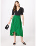 AX Paris Rochie verde / negru - Pled.ro